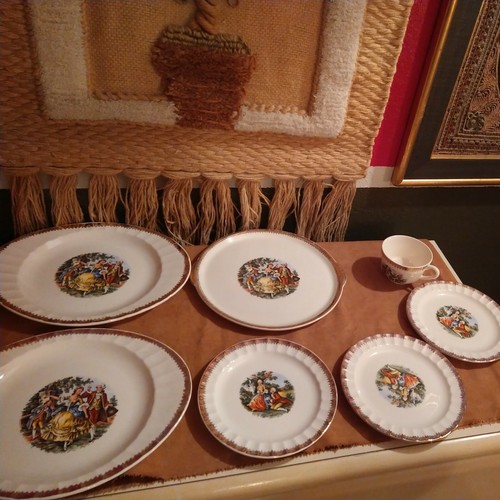 Set pezzi vintage colonial - pezzi,
