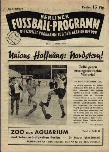 1954 vfl nord - 30/31.01.1954,