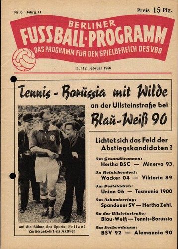 1956 hertha bsc - 11/12.02.1956,